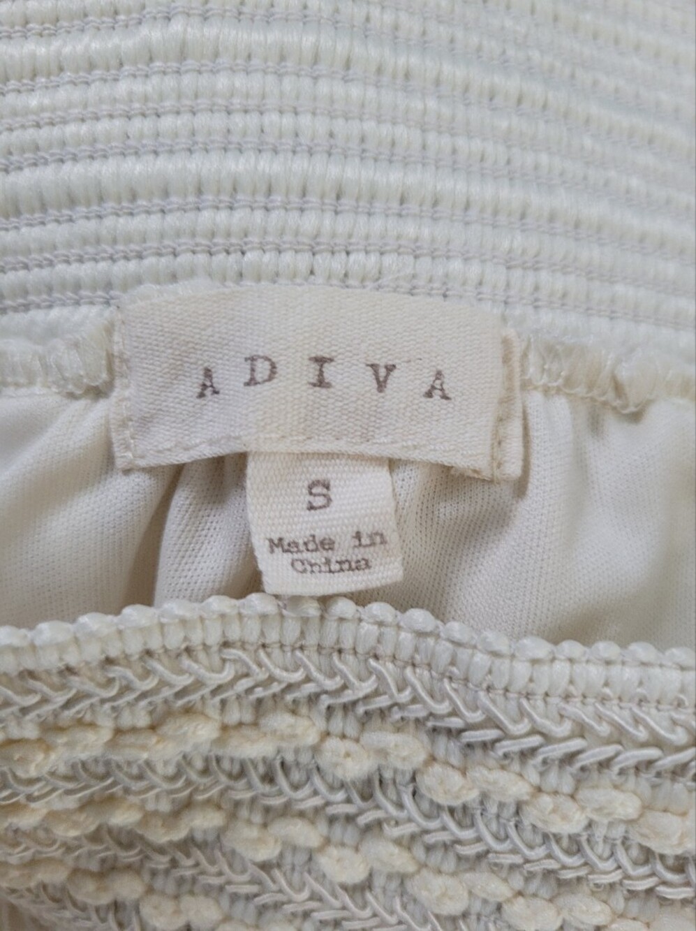 Adiva Ivory Cream Crocheted Floral Midi Skirt | Boho Cottagecore | Size Small - Picture 5 of 7